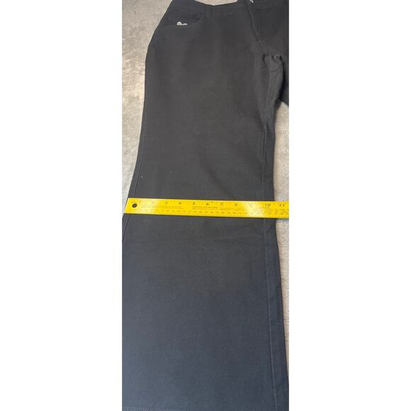 Dream Jeanne by Quacker Factory Women's Pull‎ On Crop Pants Stretch Black 18W - Picture 8 of 10